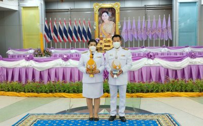 พิธีราชสักการะและวางพานพุ่มและพิธีจุดเทียนถวายพระพรชัยมงคล